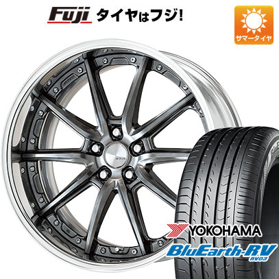 【パンク保証付き】【新品国産車用 5穴114.3車】 夏タイヤ ホイール4本セット 245/45R19 ヨコハマ ブルーアース RV-03 ワーク ランベック LS10 19インチ