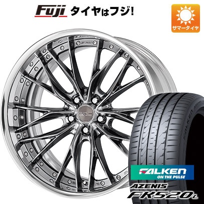 【新品国産車用 5穴114.3車】 夏タイヤ ホイール4本セット 245/35R19 ファルケン アゼニス FK520L ワーク シュヴァート ブルネン 19インチ