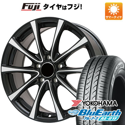 【新品国産4穴100車】 夏タイヤ ホイール4本セット 185/55R16 ヨコハマ ブルーアース AE-01F ブランドル KF25BP 16インチ｜fujidesignfurniture