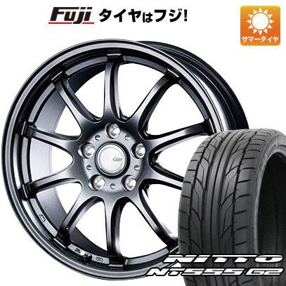 【パンク保証付き】【新品国産5穴114.3車】 夏タイヤ ホイール４本セット 215/40R18 ニットー NT555 G2 インターミラノ クレール ZT10 18インチ :fuji 1129 151650 23603 23603:フジ スペシャルセレクション