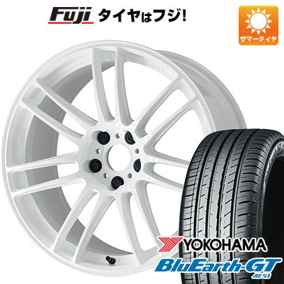 【新品国産車用 5穴114.3車】 夏タイヤ ホイール4本セット 235/40R19 ヨコハマ ブルーアース GT AE51 ワーク エモーション ZR7 19インチ