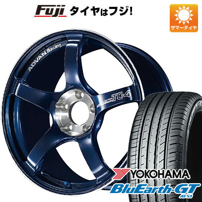 【新品国産車用 5穴114.3車】 夏タイヤ ホイール４本セット 225/40R18 ヨコハマ ブルーアース GT AE51 ヨコハマ アドバンレーシング TC4 SE 18インチ