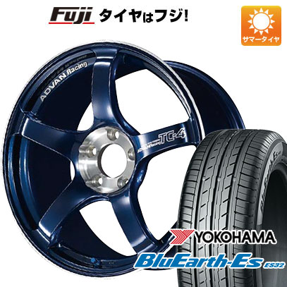 【新品国産車用 5穴114.3車】 夏タイヤ ホイール４本セット 215/45R18 ヨコハマ ブルーアース ES32 ヨコハマ アドバンレーシング TC4 SE 18インチ