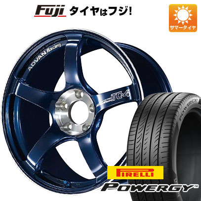 【新品国産4穴100車】 夏タイヤ ホイール４本セット 185/60R15 ピレリ パワジー ヨコハマ アドバンレーシング TC4 SE 15インチ｜fujidesignfurniture