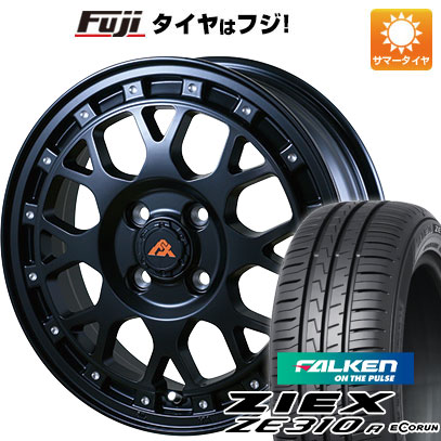 ZIEX 【新品国産車用 4穴100車】 夏タイヤ ホイール4本セット 185
