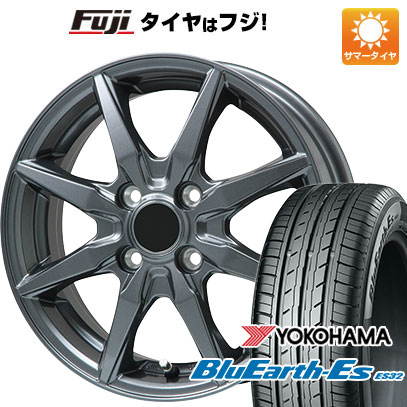 【新品国産4穴100車】 夏タイヤ ホイール４本セット 185/55R15 ヨコハマ ブルーアース ES32 ブランドル CJ28 15インチ | BluEarth