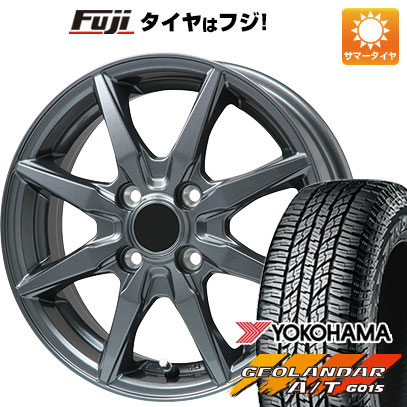 【新品 軽自動車】ハスラー デリカミニ(4WD) サマータイヤ ホイール4本セット 165/60R15 ヨコハマ ジオランダー A/T G015 RBL ブランドル CJ28 15インチ :fuji 21761 149830 24130 24130:フジ スペシャルセレクション