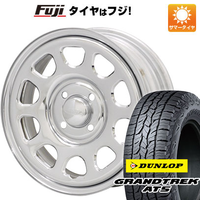 【新品】ジムニー 夏タイヤ ホイール４本セット 175/80R16 ダンロップ グラントレック AT5 モリタ デイトナズ G2 クローム 16インチ :fuji 16701 154446 32872 32872:フジ スペシャルセレクション