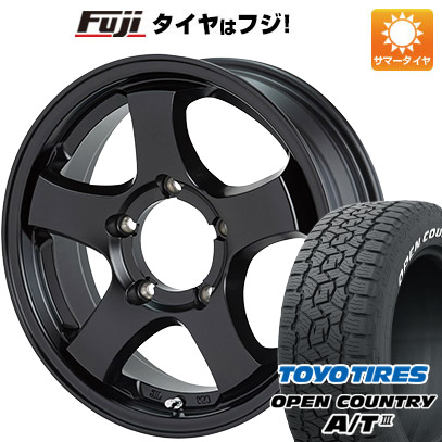 【新品】ジムニーシエラ 夏タイヤ ホイール４本セット 215/70R16 トーヨー オープンカントリー A/T III RWL/RBL ショウワガレージ TYPE-M 16インチ｜fujidesignfurniture