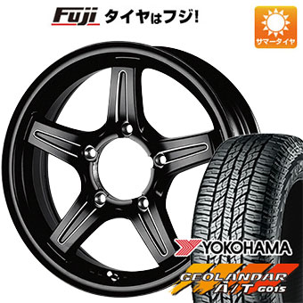 【新品】ジムニー 夏タイヤ ホイール４本セット 185/85R16 ヨコハマ ジオランダー A/T G015 WL/RBL TWS グランヴァード NEO ブラックカット 16インチ :fuji 16701 148596 37521 37521:フジ スペシャルセレクション