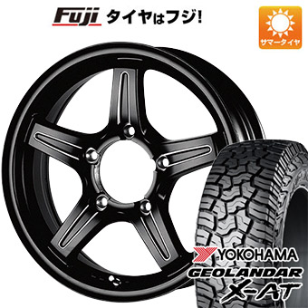 【新品】ジムニー 夏タイヤ ホイール４本セット 195/80R16 ヨコハマ ジオランダー X AT G016 OWL TWS グランヴァード NEO ブラックカット 16インチ :fuji 16701 148596 34475 34475:フジ スペシャルセレクション