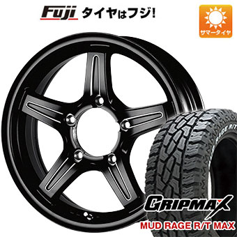 【新品】ジムニー 夏タイヤ ホイール４本セット 185/85R16 グリップマックス マッドレイジR/T MAX RWL(限定) TWS グランヴァード NEO ブラックカット 16インチ :fuji 16701 148596 32789 32789:フジ スペシャルセレクション