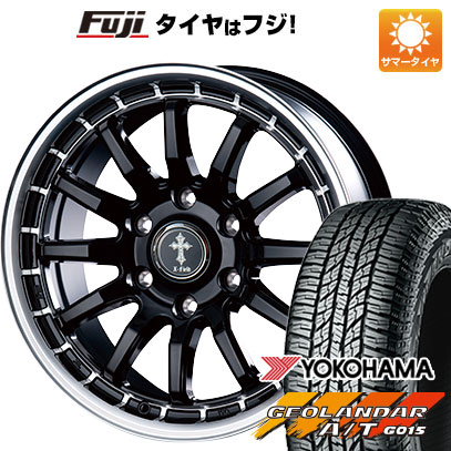 【新品】ジムニー 夏タイヤ ホイール４本セット 215/85R16 ヨコハマ ジオランダー A/T G015 OWL/RBL インターミラノ クロスフィールド アルファ 16インチ :fuji 16701 151634 22885 22885:フジ スペシャルセレクション