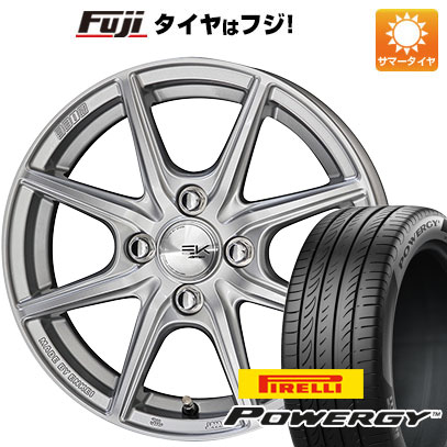 【新品国産4穴100車】 夏タイヤ ホイール４本セット 185/65R15 ピレリ パワジー 共豊 ザイン EK 15インチ :fuji 1921 148367 37006 37006:フジ スペシャルセレクション