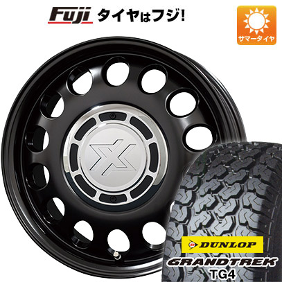 【新品 軽自動車】軽トラ 軽バン 夏タイヤ ホイール4本セット 145/80R12 80/78N ダンロップ グラントレック TG4 コスミック クロスブラッド スティール 12インチ