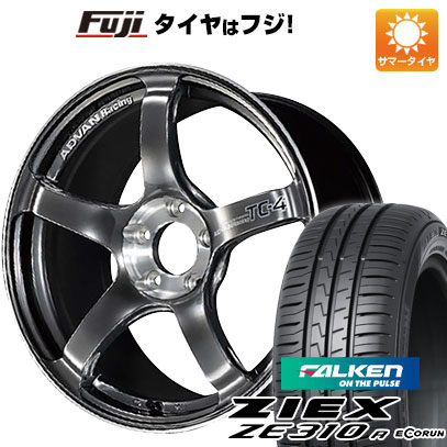 ZIEX - 【新品国産車用 5穴100車】 夏タイア 車輪４本仕掛ける 215/40R18 ファルケン ジークス ZE310R エコ幽客(押さえる) ヨコハマ アドバンレーシング TC4 SE 18in 車、バイク、自転車-夏タイヤ、ホイールセット