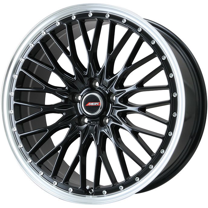 新品国産車用 5穴114.3車  スタッドレスタイヤ ホイール４本セット 225/50R18 グリップマックス アイスX RWL ホワイトレター(限定) MER PROMESH 18インチ