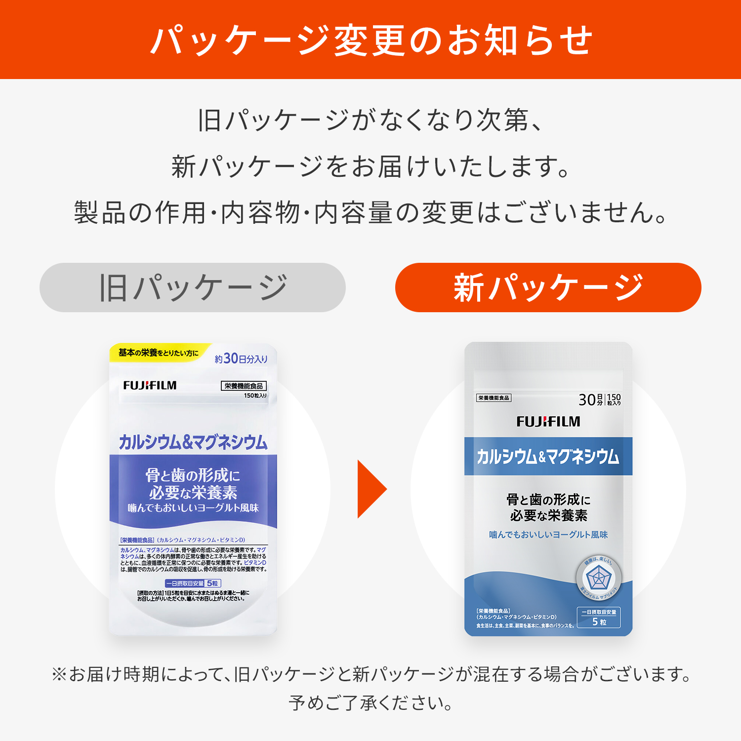 FUJIFILM（フジフイルム） カルシウム&マグネシウム サプリメント 約30