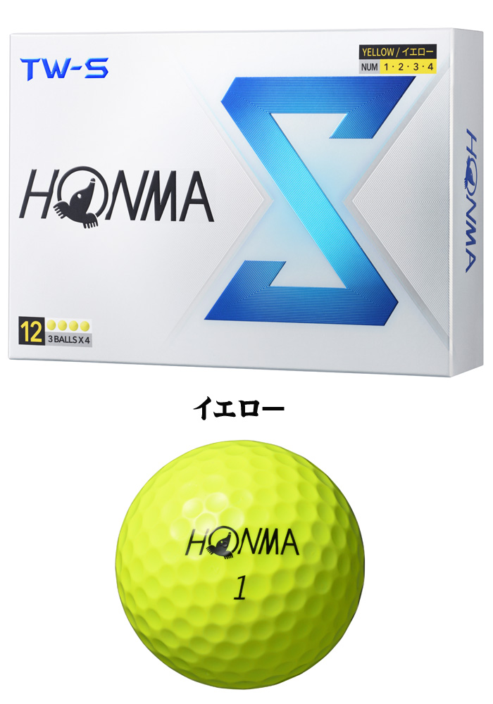 ゴルフボール 1ダース 本間ゴルフ ＴＷ−Ｓ HONMA GOLF TW-S 2024年 