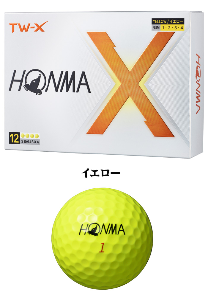 ゴルフボール 3ダース 本間ゴルフ ＴＷ−Ｘ HONMA GOLF TW-X 2024年