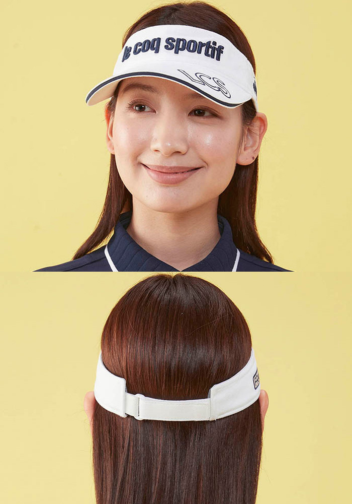 le coq sportif - 美品 ルコック ゴルフ レディース シャツ レギンス サンバイザー4点 le coq sportif GOLF ルコックスポルティフ ゴルフ 定番ロゴサン