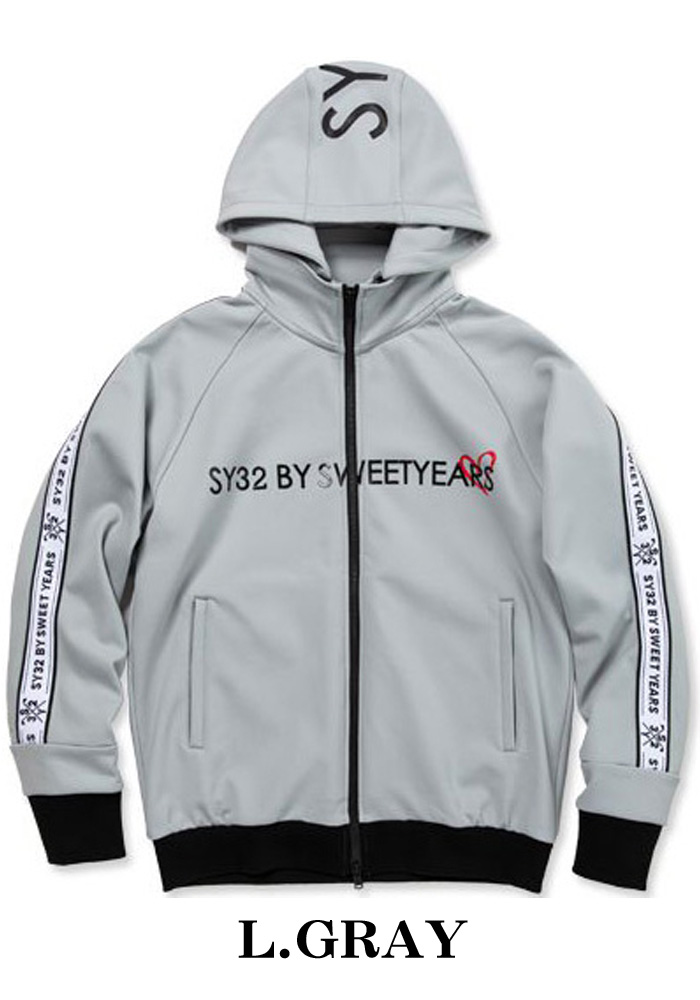 SY32 BY SWEETYEARS ZIP UP ACCENSIAL SY LOGO JERSEY JK SYG-22A05