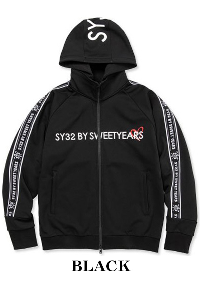 SY32 BY SWEETYEARS ZIP UP ACCENSIAL SY LOGO JERSEY JK SYG-22A05