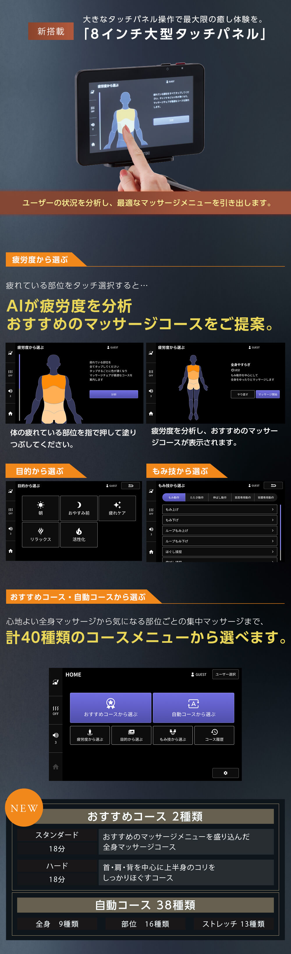 マッサージチェアAS-R2300商品説明3