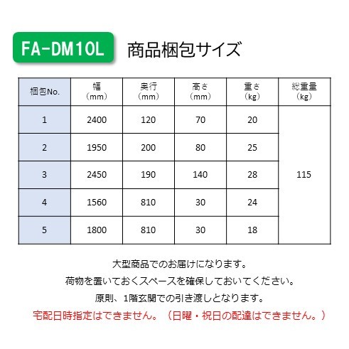 万能シェッドFADM-10L 壁面ロングパネル※北海道・沖縄・離島配送不可