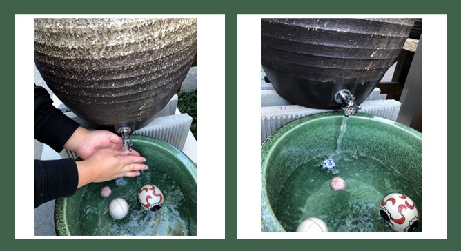 簡易的手洗いにも、ベランダやバルコニーなどの水栓のない場所でちょっと水をためて使うのに便利。雨水タンク