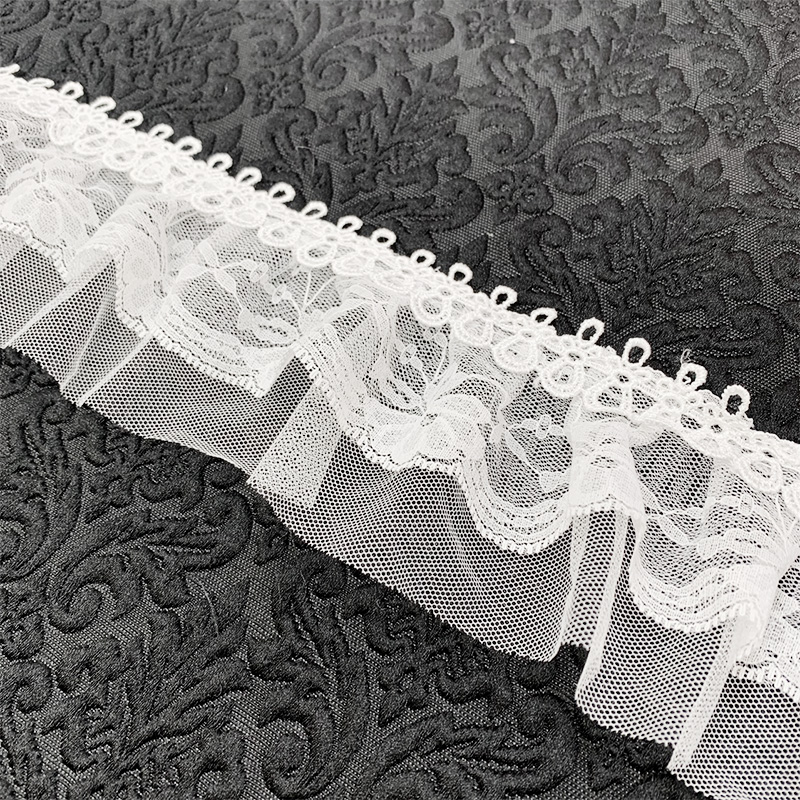 024-2フリルレース(全1色) 数量「5」から 10cm単位販売 : 日暮里の生地