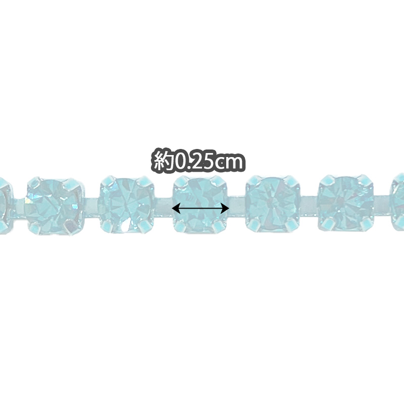 SS12ラインストーンチェーン(全11色) 数量「5」から 10cm単位販売