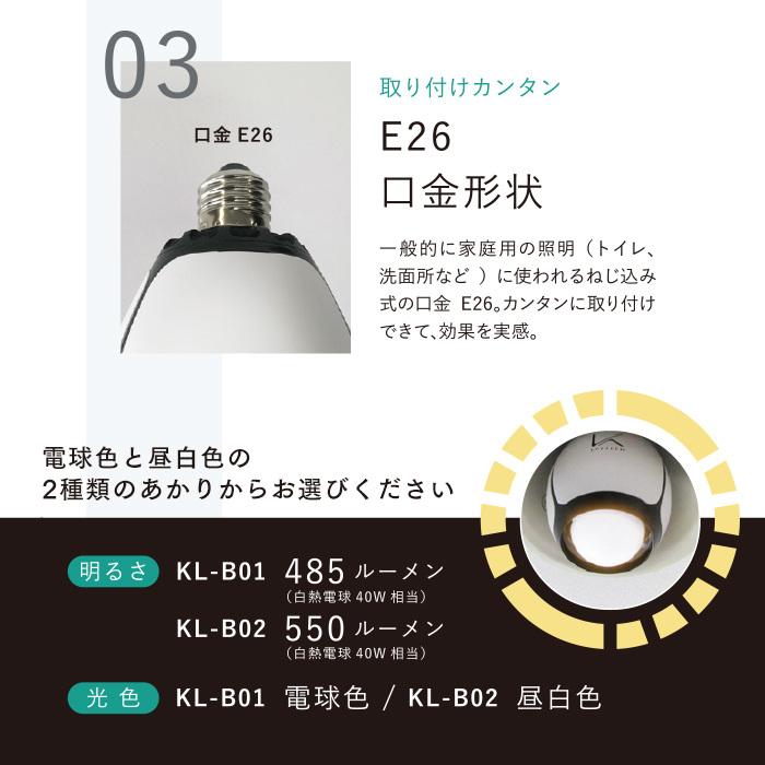 脱臭LED電球 ターンド・ケイ 人感センサー搭載  業務用 送料無料｜fujinamisquare｜04