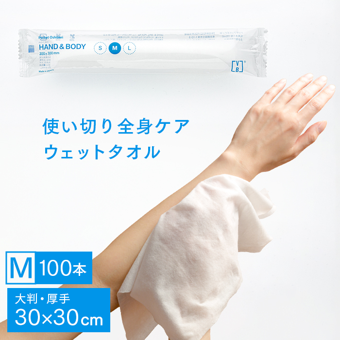 紙おしぼり ハンドアンドボディ M (HAND&BODY M)