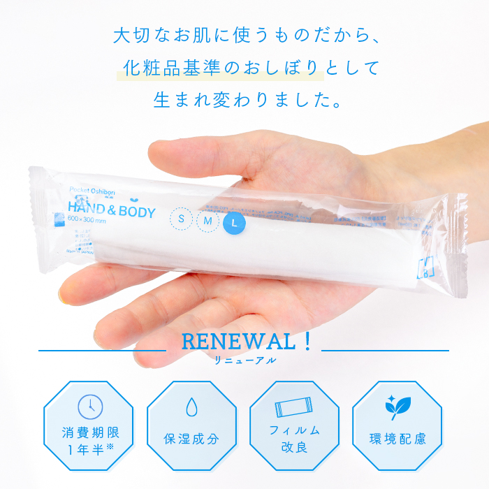 紙おしぼり ハンドアンドボディ L (HAND&BODY L)