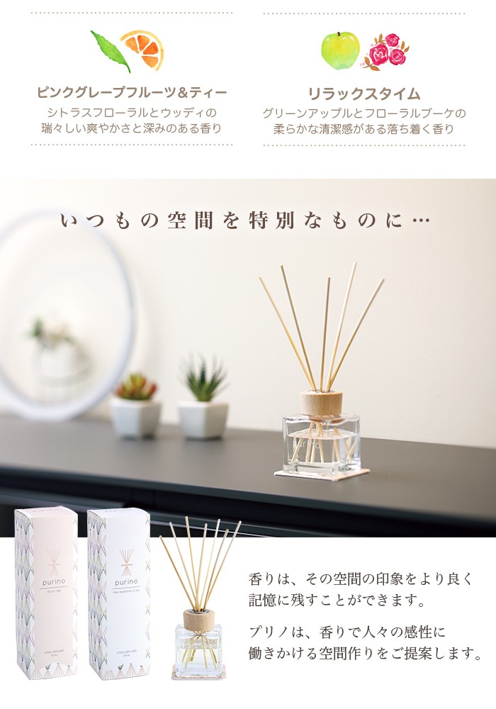 アロマ リードディフューザー「プリノ」