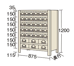 物品棚KW型 KW8128-36 【お届け先が法人か個人事業主様限定・キャンセル不可】※一部地域「送料別」