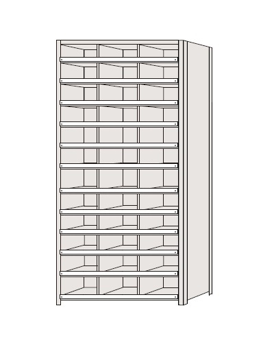 サカエ 区分棚 NCCM111-312 【キャンセル不可】