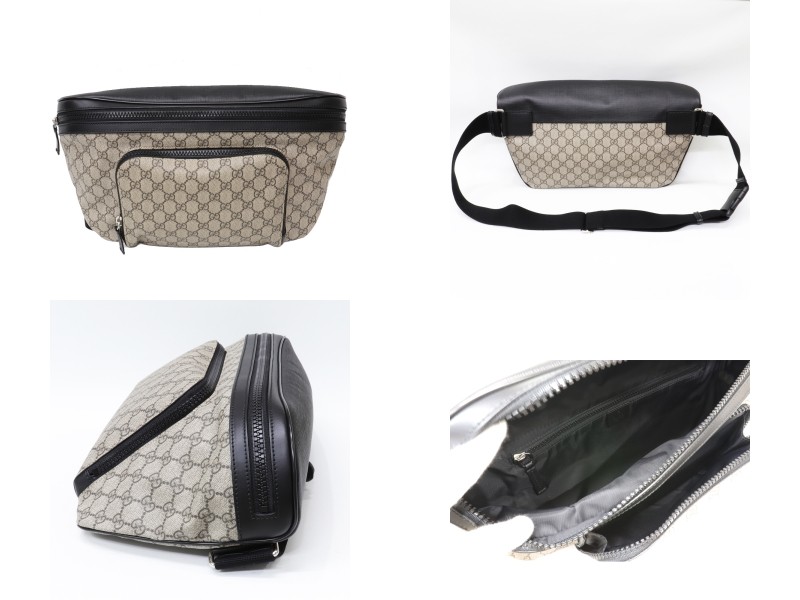 GG (美品)グッチ GUCCI GGスプリーム ボディバッグ ウエスト