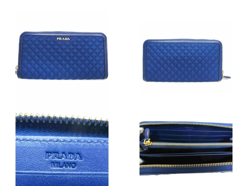 PRADA (新品) プラダ ラウンドファスナー 長財布 キルティング