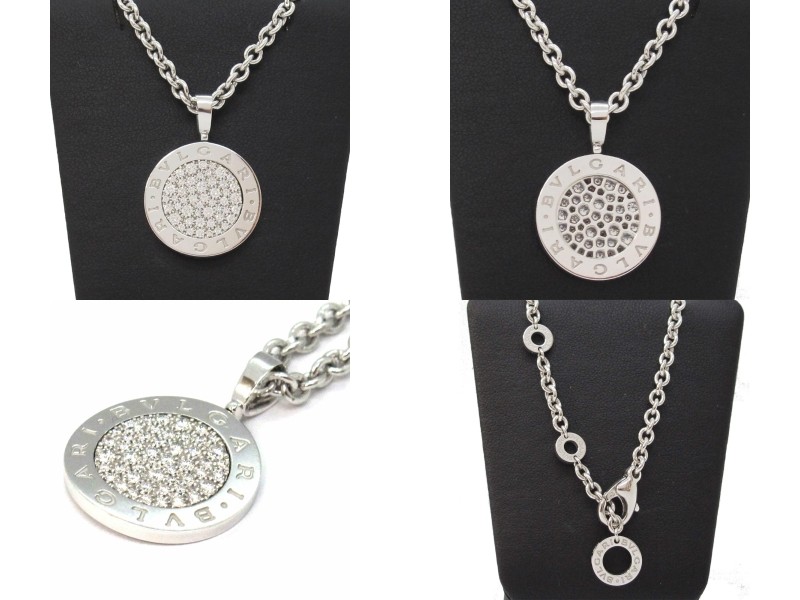ブルガリ BVLGARI ブルガリブルガリ ネックレス ペンダント パヴェ k18