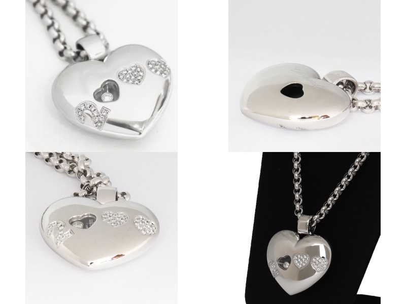 新品仕上げ済）ショパール Chopard ハッピーダイヤモンドネックレス 