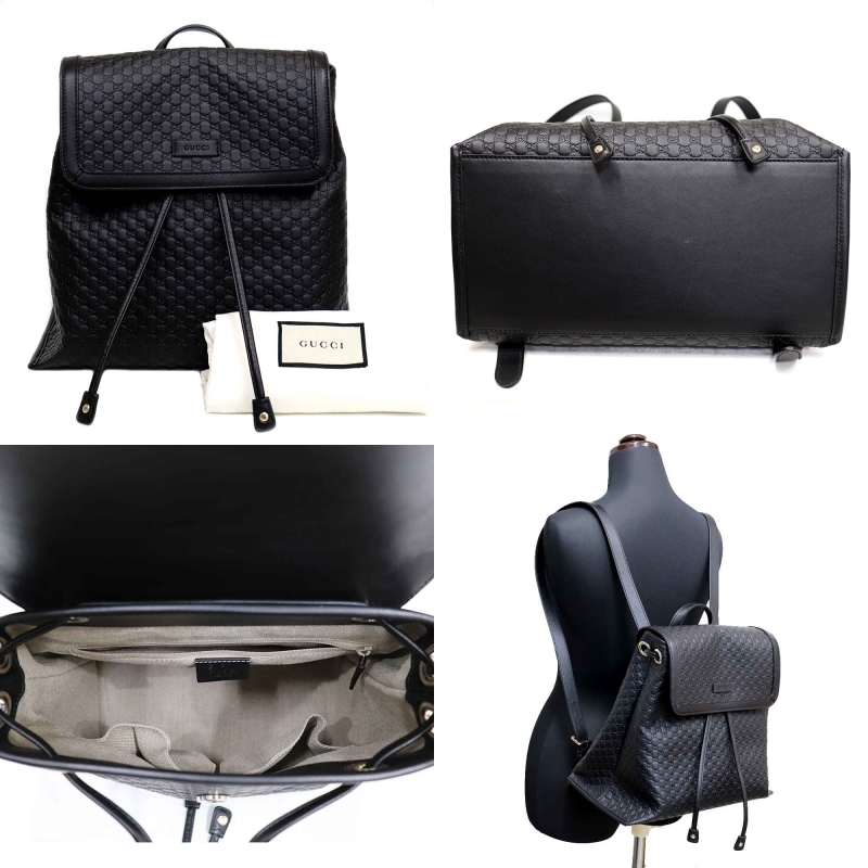 グッチ マイクログッチッシマ レザー バックパック 607993 GUCCI 【返品OK】【美品】グッチ マイクログッチシマ リュック