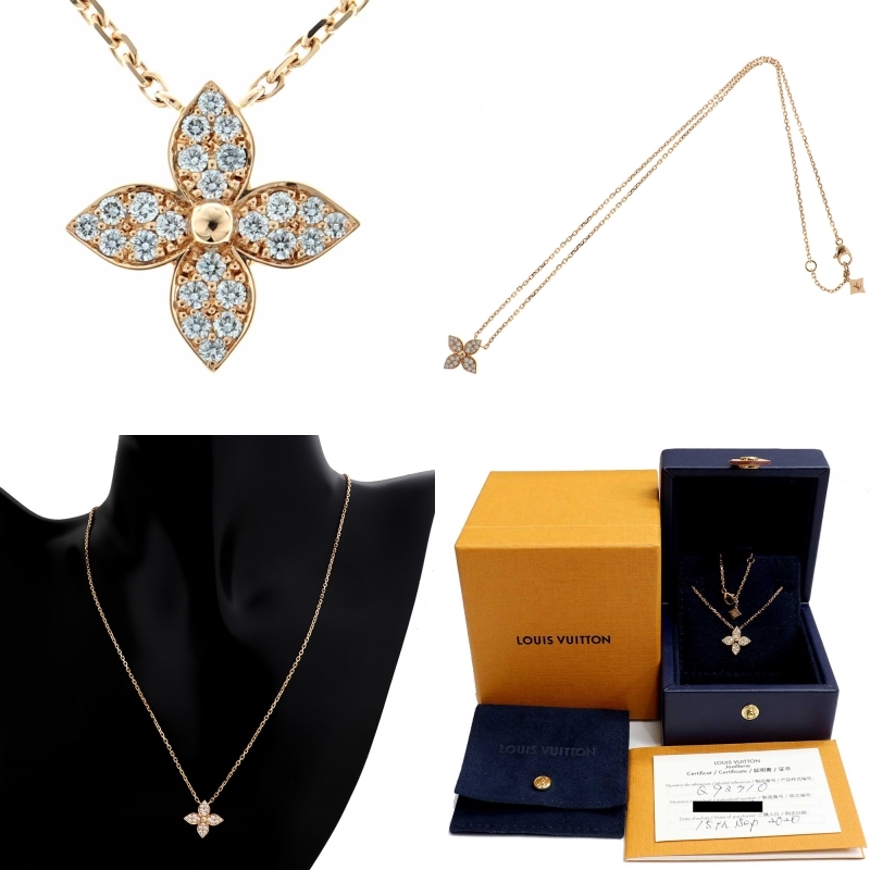 LOUIS VUITTON スターブロッサム　ネックレス　ダイヤモンド　18k 楽天市場】☆9/24 ルイヴィトン スターブロッサム ダイヤモンド