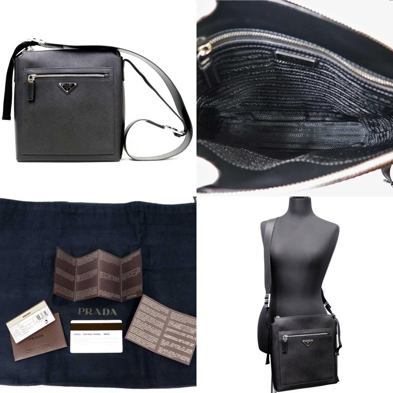 SAFFIANO（PRADA） (未使用品）プラダ PRADA 斜め掛けショルダー