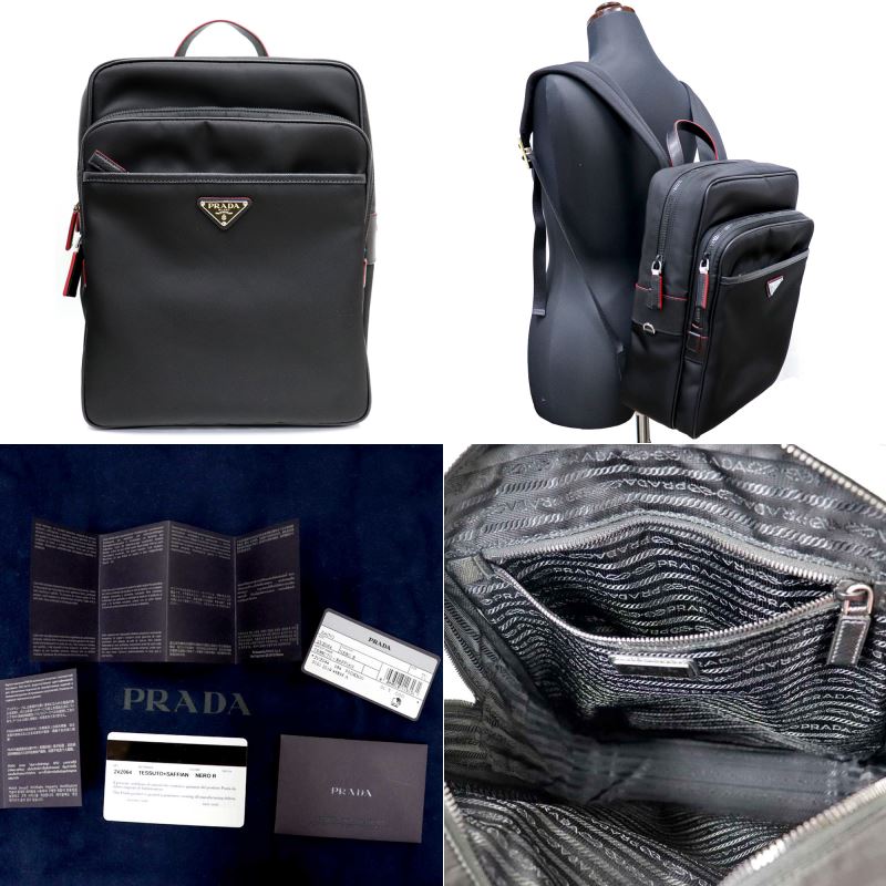 PRADA (未使用品）プラダ リュック バックパック 黒 ナイロン