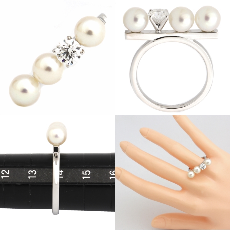 TASAKI (新品仕上げ済）タサキ 田崎 バランスソロ パールダイヤ