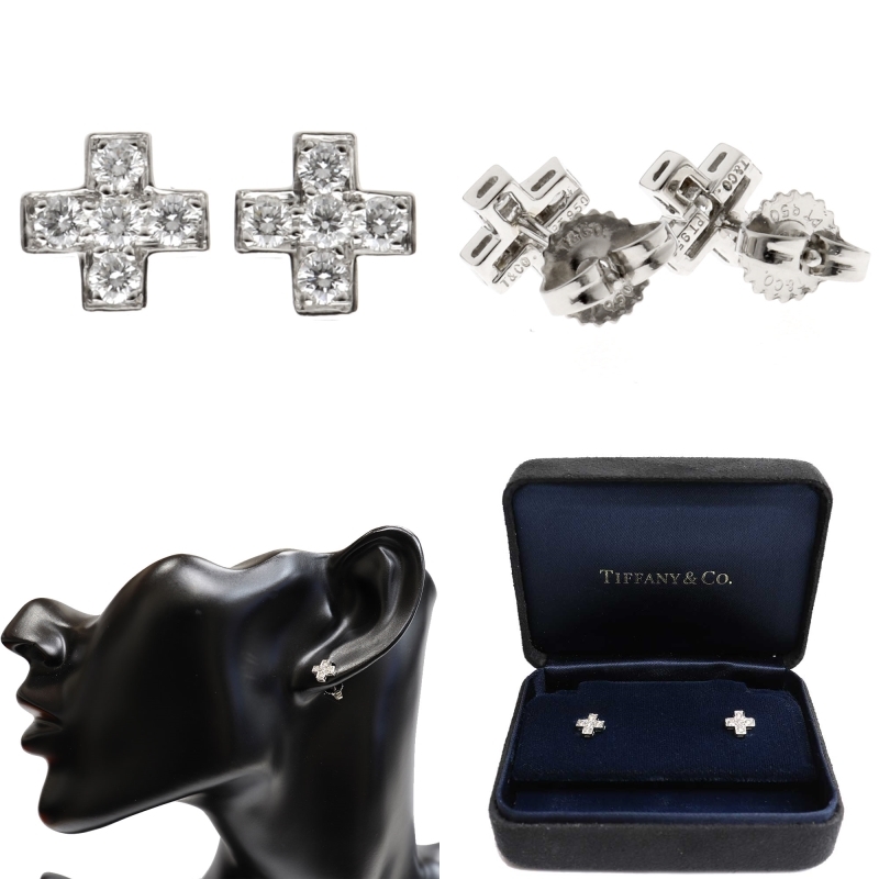 TIFFANYティファニー Pt950 クルーシーフォーム ダイヤピアス 片耳用 楽天市場】【新品仕上げ済】ティファニー TIFFANY クルーシー