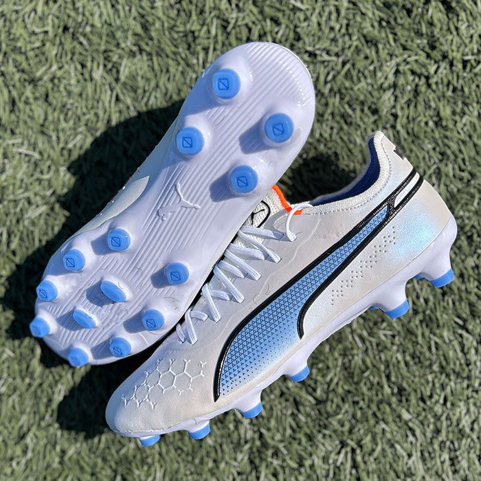 プーマ プーマ キング アルティメット HG/AG puma 【サッカー・フットサル】 シューズ サッカースパイク 大人 プーマホワイト×ブルー  (107251-01)