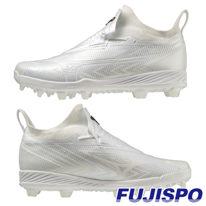 限定 ミズノ ライトレボプロ GS TPU mizuno 【野球・ソフト】シューズ ミズノプロ スパイク 白スパ 練習 試合 ポイントスパイク  ホワイト×ホワイト(11GP230001)